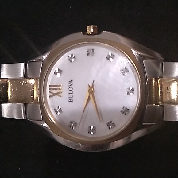 2 tone bulova watch